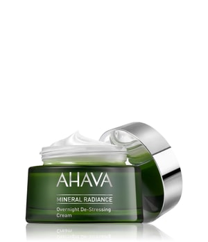 Ahava Mineral Radiance Overnight De-Stressing Cream Nachtcreme 50 ml für Frauen, Farbe: Grün