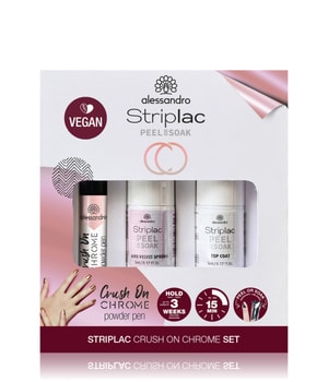 Alessandro Striplac Peel or Soak Rosé Crush on Chrome Nagellack-Set 1 pcs unisex