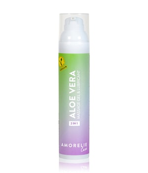 Amorelie Care 2 in 1 Massage und Gleitgel - Aloe Vera Massageöl 100 ml für Frauen