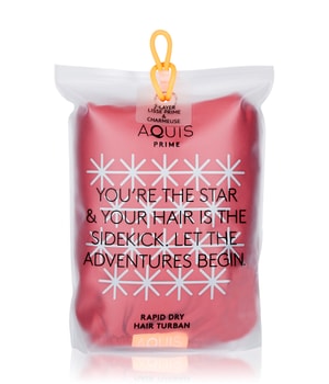 Aquis Lisse 2 Layer Turban Ruby Charmeuse Handtuch 1 pcs unisex