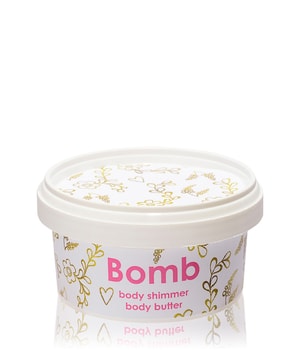 Bomb Cosmetics Face & Body Body Shimmer Körperbutter 210 ml für Frauen, Farbe: Weiß