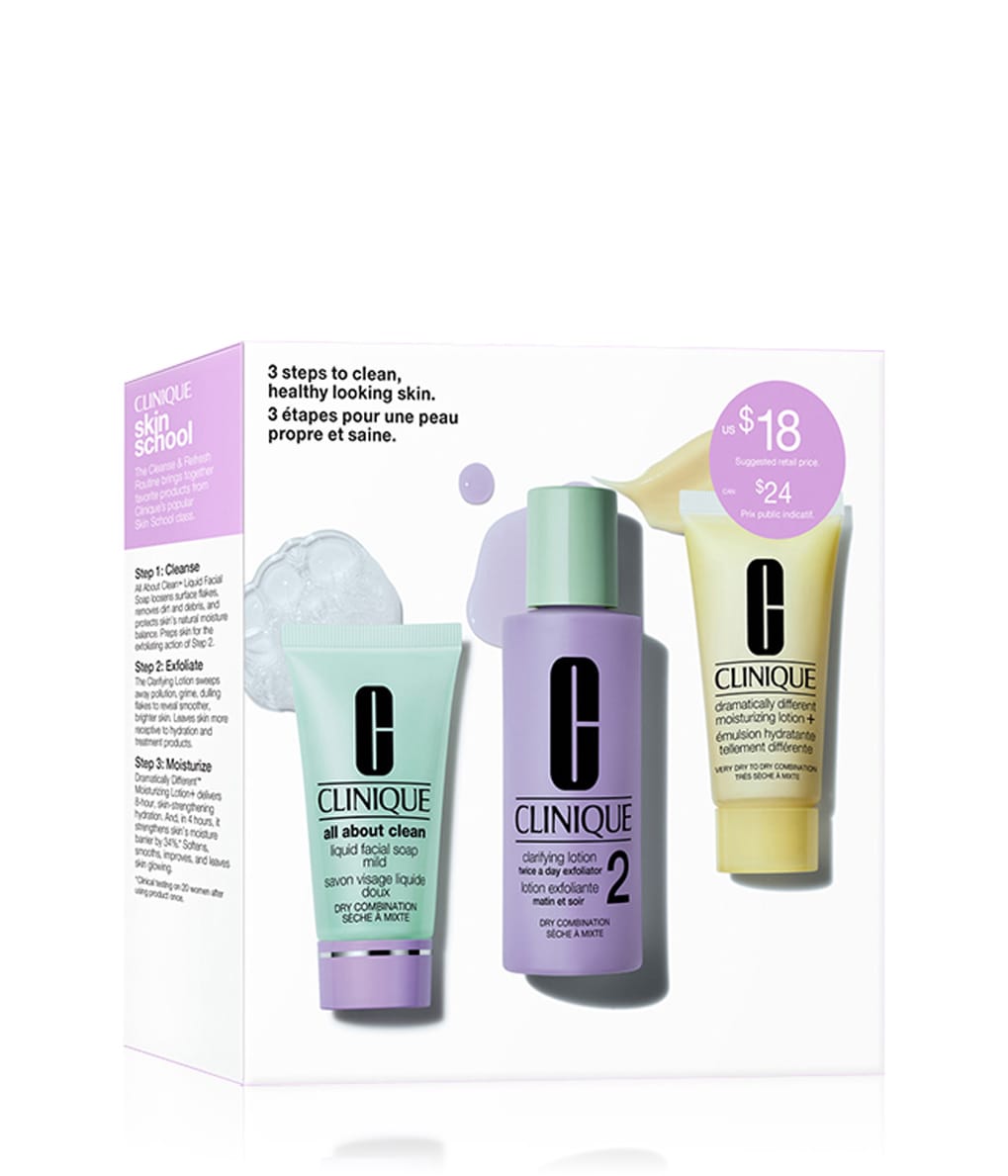 CLINIQUE All About Clean 3 Step Skin 2 Mini Kits Gesichtspflegeset ...