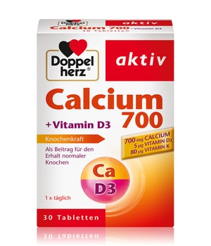 Doppelherz aktiv Calcium 700 + Vitamin D3 Nahrungsergänzungsmittel 30 pcs unisex