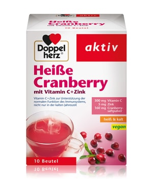 Doppelherz aktiv Heiße Cranberry mit Vitamin C + Zink Nahrungsergänzungsmittel 10 pcs unisex