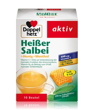 Doppelherz aktiv Heißer Salbei + Honig + Menthol Nahrungsergänzungsmittel 10 pcs unisex