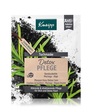 Kneipp Detox Pflege Bambuskohle - Moringa - Alge Tuchmaske 1 pcs für Frauen