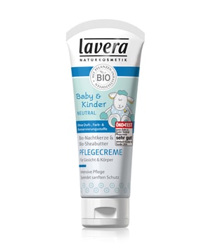 lavera Baby & Kinder Sensitiv Pflege Babykörpercreme 75 ml für Frauen, Farbe: Blau, Weiß