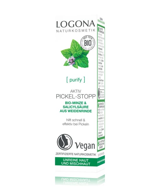 Produktbild 2 von 3, Logona Bio-Minze & Salicylsäure Pickeltupfer