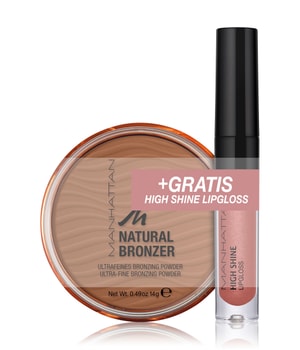 Manhattan Sommer Set Natural Bronzer + High Shine Fb. 24 O Gesicht Make-up Set 1 pcs für Frauen