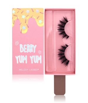 Melody Lashes ICE POP Berry Yum Yum Wimpern 1 pcs für Frauen, Farbe: Schwarz