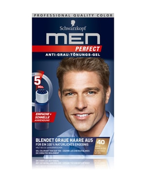 Men Perfect Tönungs-Gel 40 Natur Dunkelblond Haarfarbe 80 ml für Männer