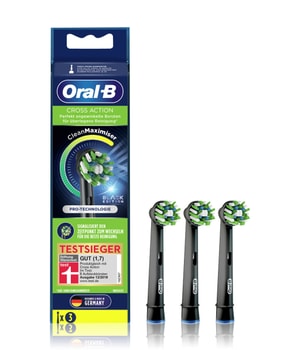 Oral-B Cross Action CleanMaximizer - schwarz Zahnbürstenkopf 3 pcs unisex