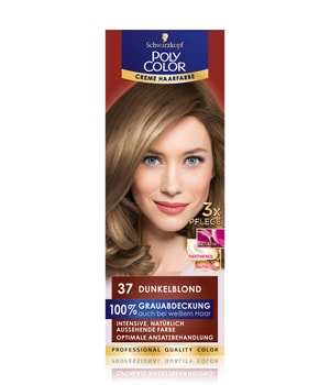 Poly Color Creme Haarfarbe 37 Dunkelblond Haarfarbe 115 ml für Frauen
