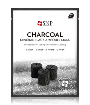 SNP Charcoal Mineral Black Ampoule Mask Tuchmaske 1 pcs unisex