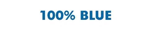 100% BLUE