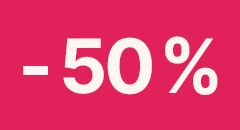Au moins - 50 % 